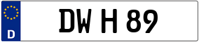 Trailer License Plate